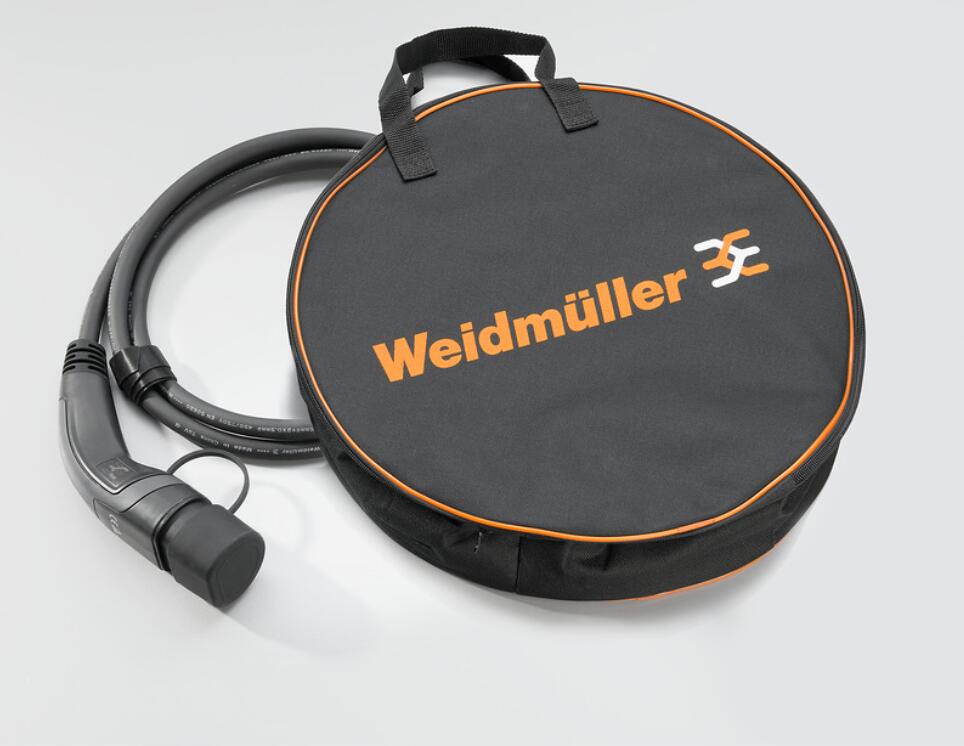 Ladekabel Typ 2, 32A, 22kW, 5m - glatt, schwarz - Weidmüller