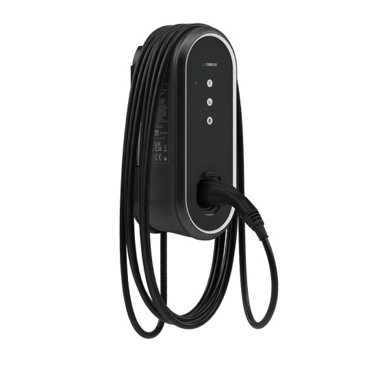 Compleo eBOX professional cable Wallbox mit Typ-2-Kabel, Schrägansicht