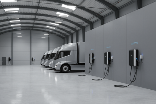 Effizientes Depotladen von E-LKWs – Warum weniger Ladeleistung oft mehr ist