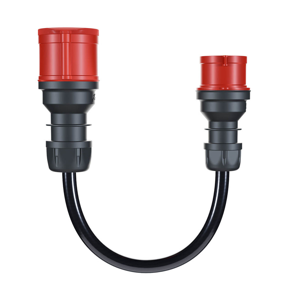 Adattatore go-e Charger Gemini flex 22 kW per CEE rossa 16 A, piegato