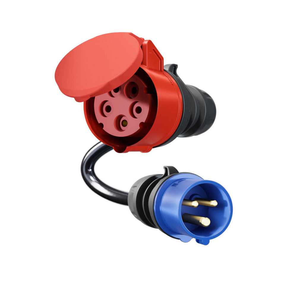 Adattatore go-e Charger Gemini flex 11 kW per CEE blu 16 A, vista di dettaglio