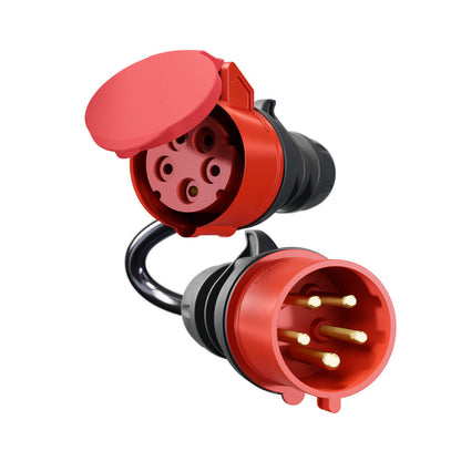Adapter go-e Charger Gemini flex 11 kW auf CEE rot 32 A, Detailansicht