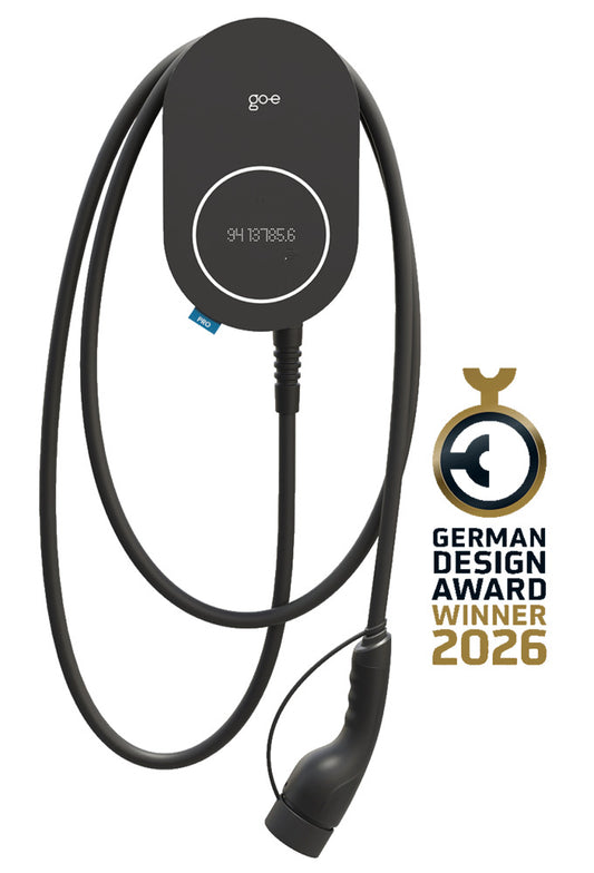 go-e Charger PRO Cable ME – wallbox da 11 kW conforme Eichrecht con cavo da 6 m