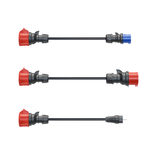 Gemini flex 11 kW Set (Haushaltsstecker, blau, rot)