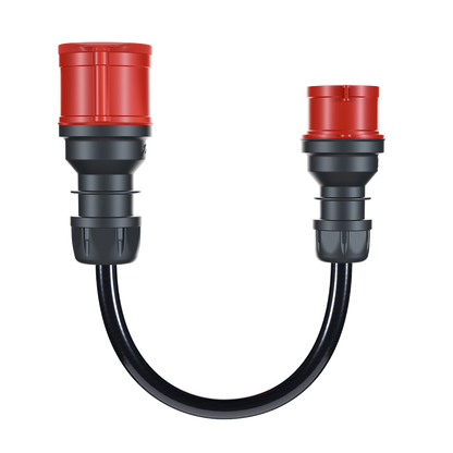 go-e Gemini flex 22 kW su CEE rossa 16 A