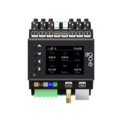 go-e Controller zur Steuerung von PV-Überschussladen und dynamischem Lastmanagement für go-e Wallboxen
