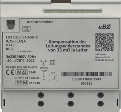 eSMARTMETER (MID Zähler)