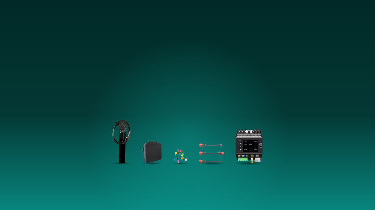 go-e Zubehör: Stand PRO, Case, RFID-Chips, Adapter-Set und go-e Controller